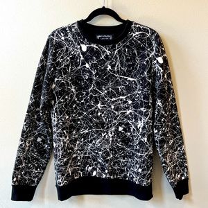 Cameron Helm Paint Splatter Crew Neck Sweatshirt Sz Med